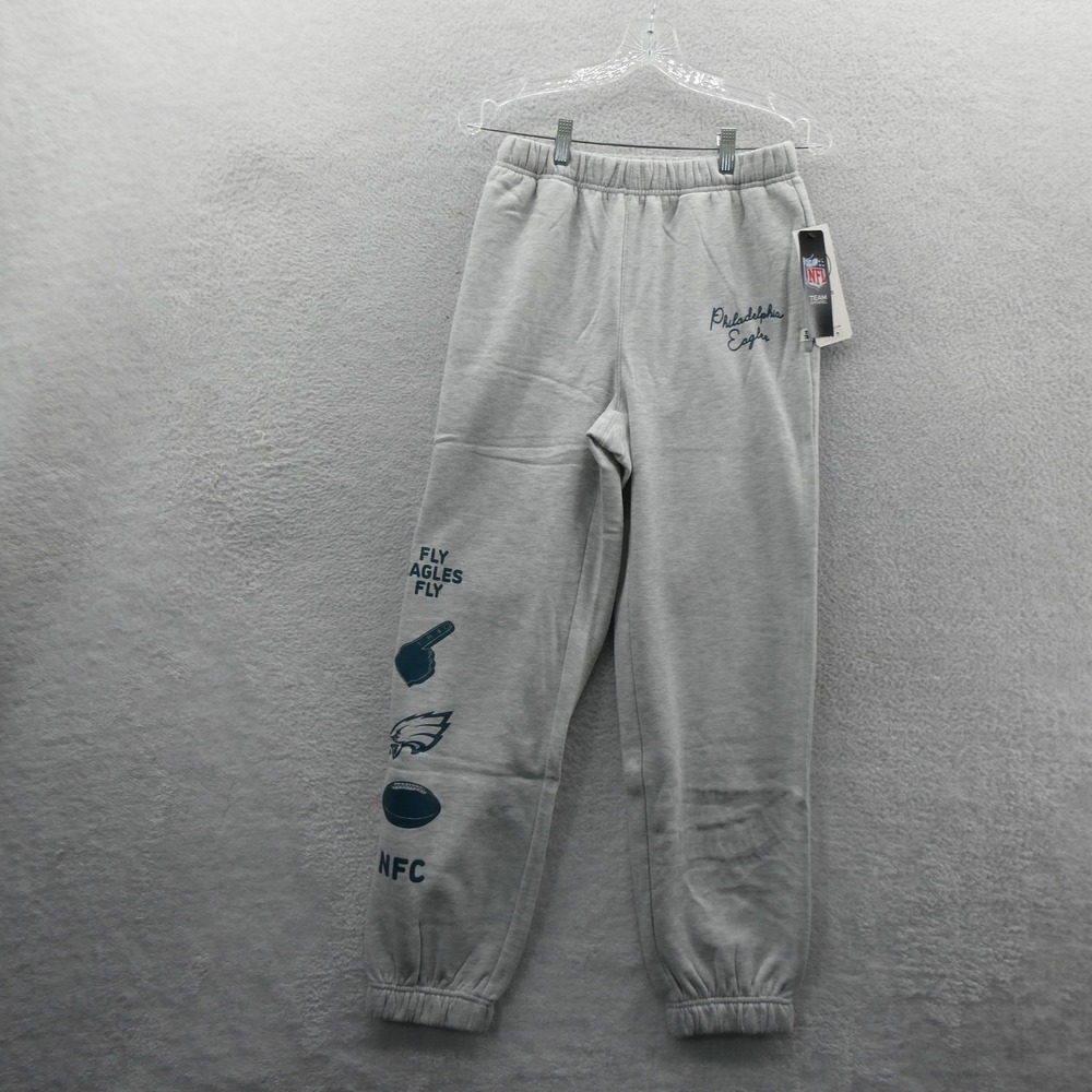 47 Brand Sweatpants Womens Small Philadelphia Eagles Gray Fly Eagles Fly NFL